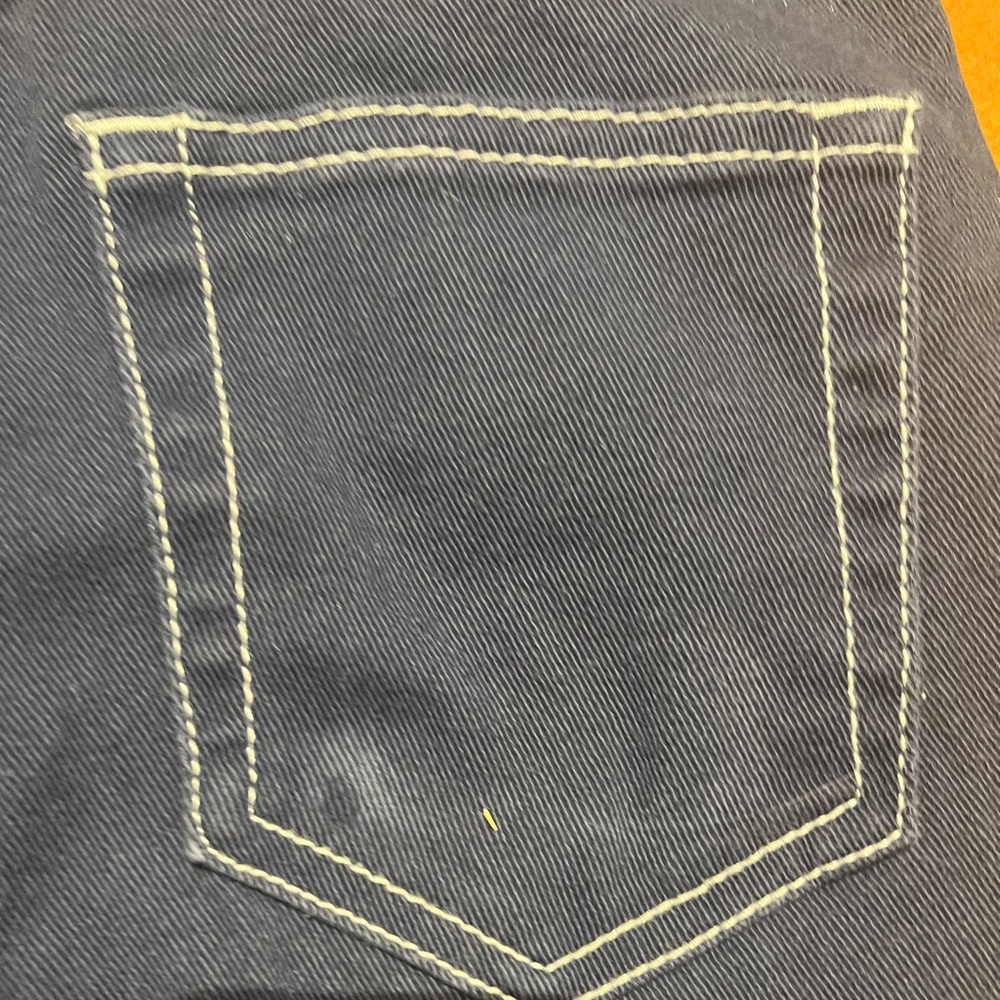 H&M Divided Navy Wide Leg Navy Denim Size 2 Baggy Skater Cotton Blend Minimalist - Picture 10 of 10
